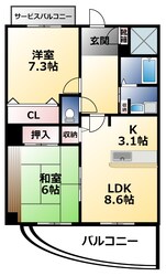 サン　ヴァレンティアの物件間取画像